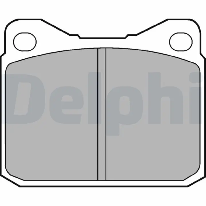 Комплект тормозных колодок, дисковый тормоз DELPHI LP84 (фото 1)