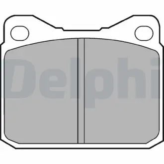 Комплект тормозных колодок, дисковый тормоз DELPHI LP84