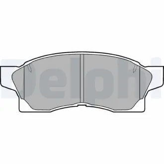 Комплект тормозных колодок, дисковый тормоз DELPHI LP867