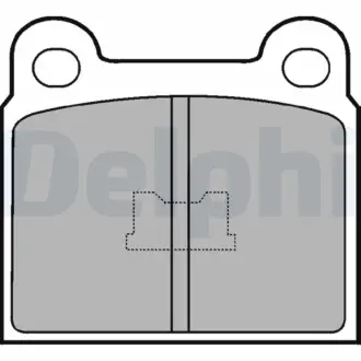 Комплект тормозных колодок, дисковый тормоз DELPHI LP86
