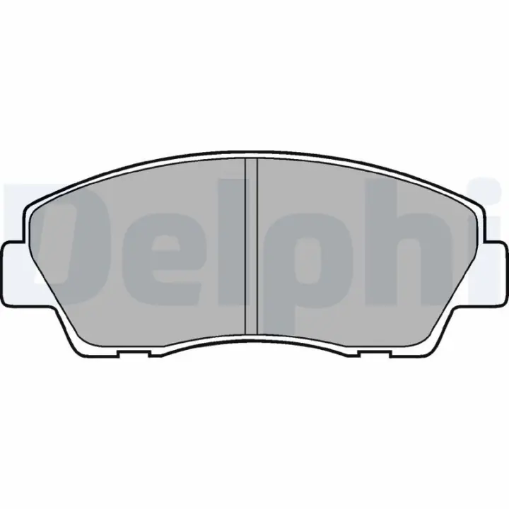Комплект тормозных колодок, дисковый тормоз DELPHI LP870 (фото 1)