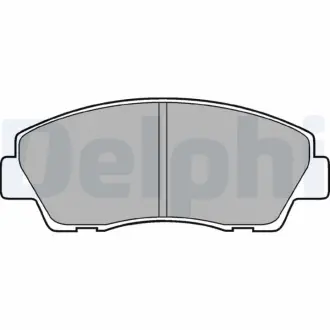 Комплект тормозных колодок, дисковый тормоз DELPHI LP870