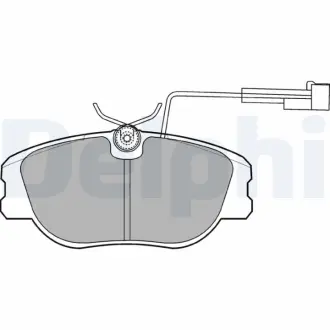 Комплект тормозных колодок, дисковый тормоз DELPHI LP875