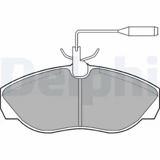 Гальмівні колодки, дискові DELPHI LP877