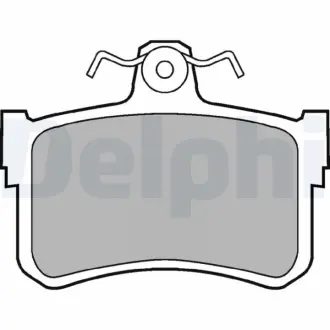 Комплект тормозных колодок, дисковый тормоз DELPHI LP880