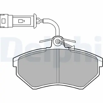 Комплект тормозных колодок, дисковый тормоз DELPHI LP884