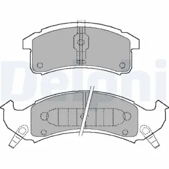 Комплект тормозных колодок, дисковый тормоз DELPHI LP897