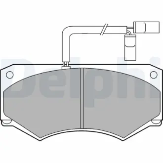 Комплект тормозных колодок, дисковый тормоз DELPHI LP903