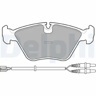 Комплект тормозных колодок, дисковый тормоз DELPHI LP906