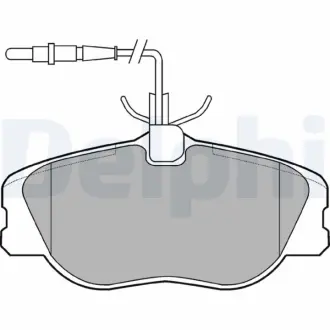 Комплект тормозных колодок, дисковый тормоз DELPHI LP909
