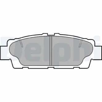 Комплект тормозных колодок, дисковый тормоз DELPHI LP937