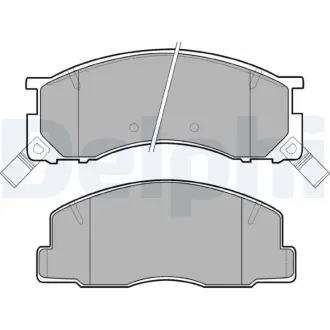 Комплект тормозных колодок, дисковый тормоз DELPHI LP941