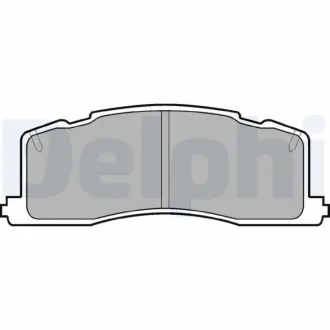 Комплект тормозных колодок, дисковый тормоз DELPHI LP943