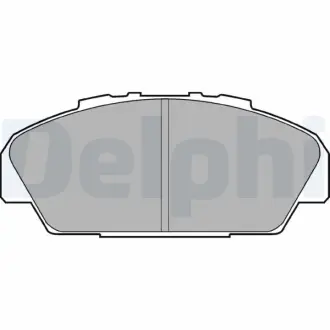 Комплект тормозных колодок, дисковый тормоз DELPHI LP949