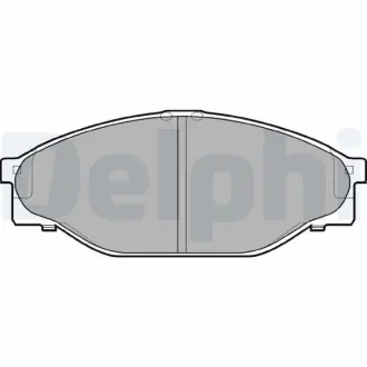 Комплект тормозных колодок, дисковый тормоз DELPHI LP950