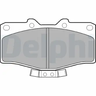 Комплект тормозных колодок, дисковый тормоз DELPHI LP951