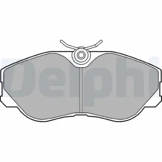 Комплект тормозных колодок, дисковый тормоз DELPHI LP956