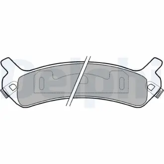 Комплект тормозных колодок, дисковый тормоз DELPHI LP959