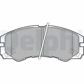 Комплект тормозных колодок, дисковый тормоз DELPHI LP964