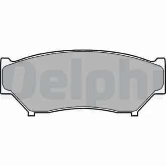 Комплект тормозных колодок, дисковый тормоз DELPHI LP967