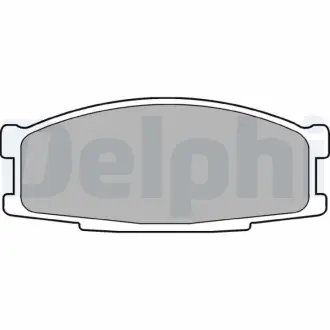 Комплект тормозных колодок, дисковый тормоз DELPHI LP981
