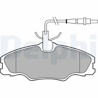 Гальмівні колодки, дискові DELPHI LP985