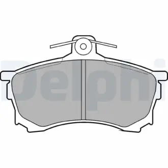 Комплект тормозных колодок, дисковый тормоз DELPHI LP992