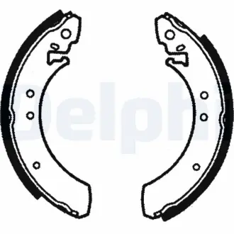 Комплект тормозных колодок DELPHI LS1068