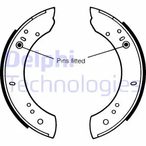 Комплект тормозных колодок DELPHI LS1072