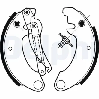 Комплект тормозных колодок DELPHI LS1157