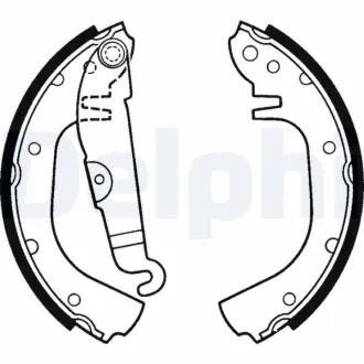 Комплект тормозных колодок DELPHI LS1218