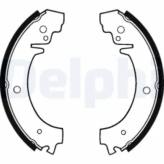 Комплект тормозных колодок DELPHI LS1219