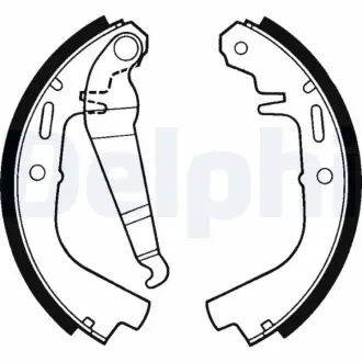 Комплект тормозных колодок DELPHI LS1231