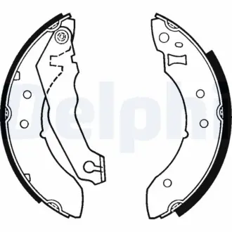 Комплект тормозных колодок DELPHI LS1242
