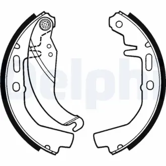 Комплект тормозных колодок DELPHI LS1247
