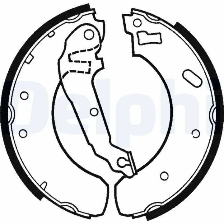 Комплект тормозных колодок DELPHI LS1298 (фото 1)
