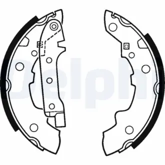 Комплект тормозных колодок DELPHI LS1392