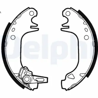 Комплект тормозных колодок DELPHI LS1423