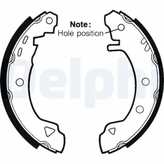 Комплект тормозных колодок DELPHI LS1434