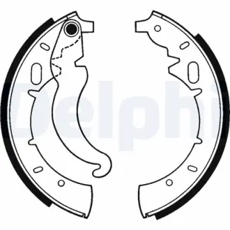 Комплект тормозных колодок DELPHI LS1451