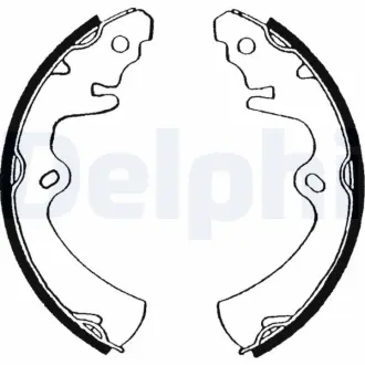 Комплект тормозных колодок DELPHI LS1456
