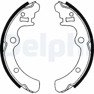 Комплект тормозных колодок DELPHI LS1472
