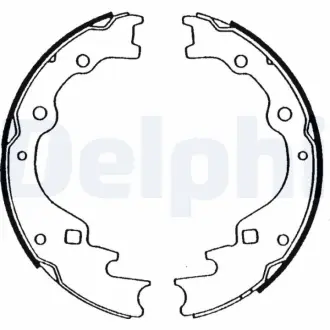Комплект тормозных колодок DELPHI LS1476
