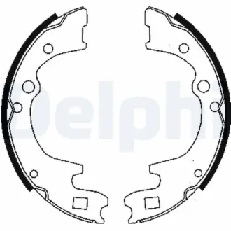 Комплект тормозных колодок DELPHI LS1477