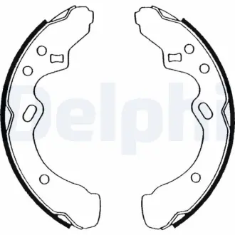 Комплект тормозных колодок DELPHI LS1501