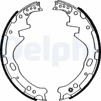 Комплект тормозных колодок DELPHI LS1504