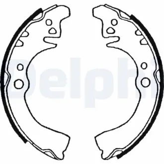 Комплект тормозных колодок DELPHI LS1509