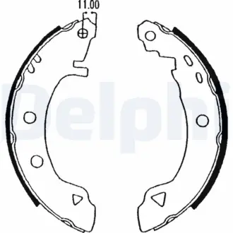 Комплект тормозных колодок DELPHI LS1575