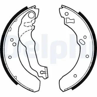 Комплект тормозных колодок DELPHI LS1595