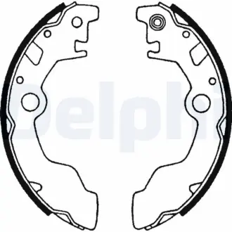Комплект тормозных колодок DELPHI LS1598